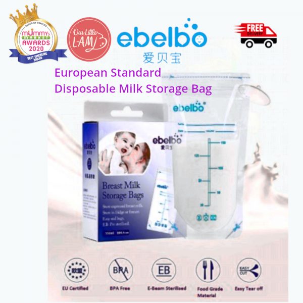 Ebelbo Premium Disposable Milk Storage Bag (150ml) Singular Pack - Image 11