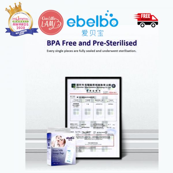 Ebelbo Premium Disposable Milk Storage Bag (150ml) Singular Pack - Image 6