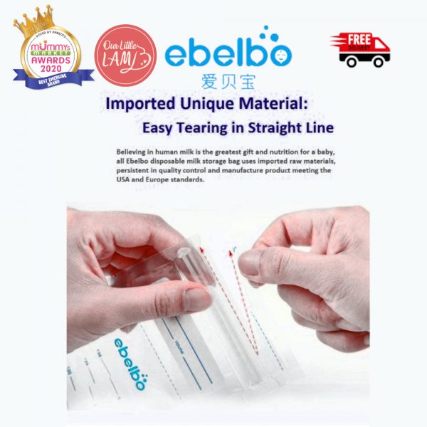 Ebelbo Premium Disposable Milk Storage Bag (150ml) Singular Pack - Image 4